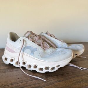 On Cloudmonster  Athletic Sneakers in moon/fawn 6.5